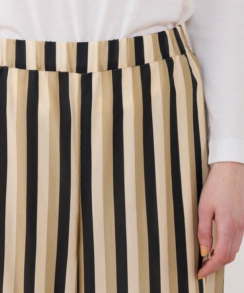 TOMORROWLAND / トゥモローランド その他パンツ | シルクハブタエストライププリント ワイドイージーパンツ | 詳細5