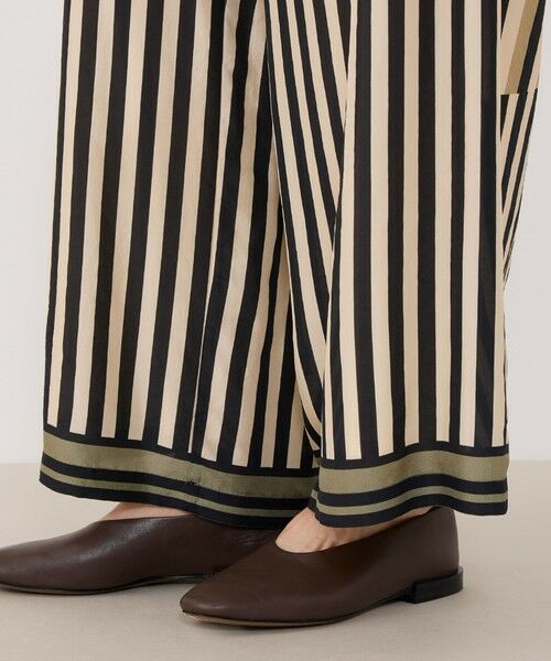 TOMORROWLAND / トゥモローランド その他パンツ | シルクハブタエストライププリント ワイドイージーパンツ | 詳細8