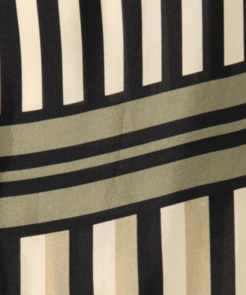 TOMORROWLAND / トゥモローランド ロング・マキシ丈ワンピース | シルクハブタエストライププリント バンドカラーシャツワンピース | 詳細9