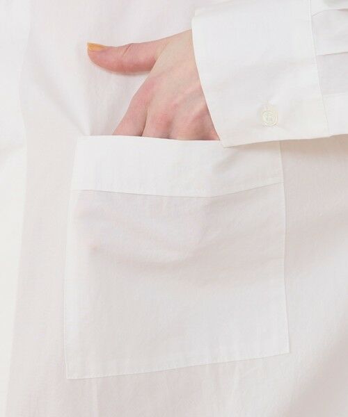 TOMORROWLAND / トゥモローランド チュニック | クリスプライトコットン レイヤードロングシャツ | 詳細7