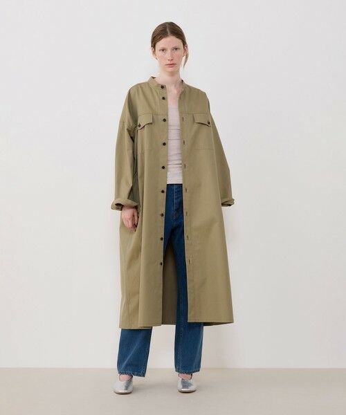 TOMORROWLAND / トゥモローランド ロング・マキシ丈ワンピース | クラシカルギャバジン シャツワンピース | 詳細1