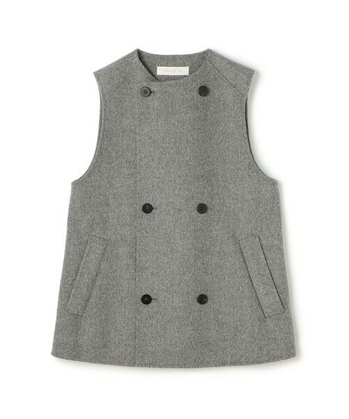 TOMORROWLAND/トゥモローランド ウールダブルフェイス トレンチベスト 15 グレー F TOMORROWLAND/トゥモローランド ウールダブルフェイス トレンチベスト 15 グレー F