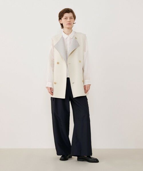 TOMORROWLAND / トゥモローランド ベスト | ウールダブルフェイス トレンチベスト | 詳細1