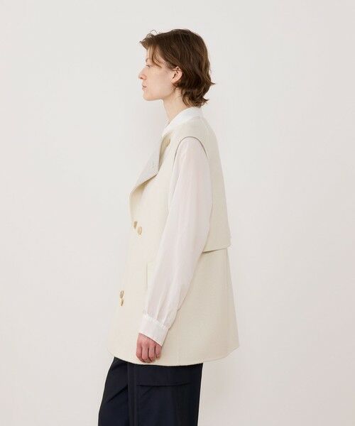 TOMORROWLAND / トゥモローランド ベスト | ウールダブルフェイス トレンチベスト | 詳細3