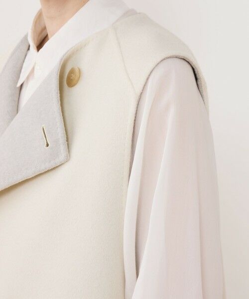 TOMORROWLAND / トゥモローランド ベスト | ウールダブルフェイス トレンチベスト | 詳細8