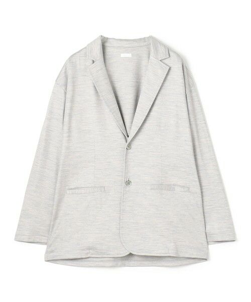 TOMORROWLAND / トゥモローランド テーラードジャケット | ウォッシャブルウールジャージー ノッチドラペルジャケット(13 ライトグレー)