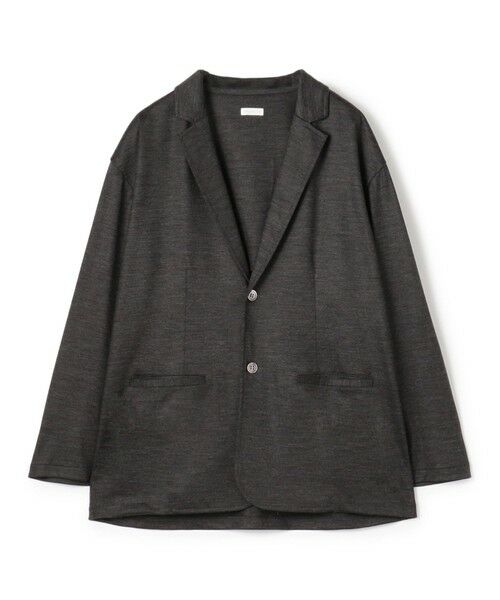 TOMORROWLAND/トゥモローランド ウォッシャブルウールジャージー ノッチドラペルジャケット 17 チャコールグレー F