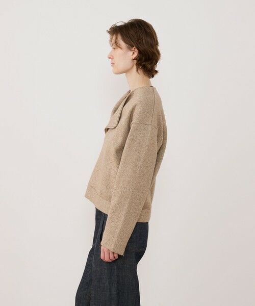 TOMORROWLAND / トゥモローランド ブルゾン | カシミヤペーパー ライダースジャケット | 詳細3