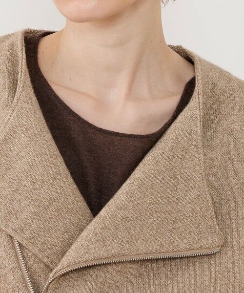 TOMORROWLAND / トゥモローランド ブルゾン | カシミヤペーパー ライダースジャケット | 詳細6