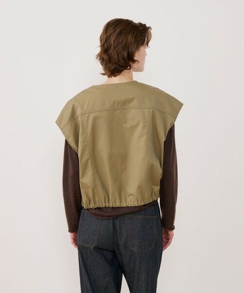 TOMORROWLAND / トゥモローランド ベスト | クラシカルギャバジン オーバルベスト | 詳細4