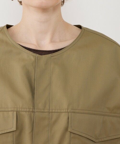 TOMORROWLAND / トゥモローランド ベスト | クラシカルギャバジン オーバルベスト | 詳細5