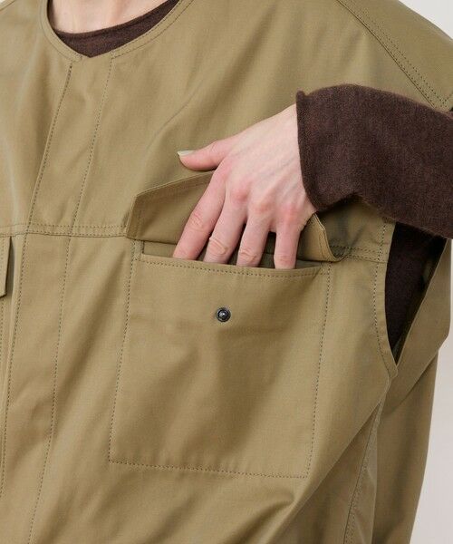 TOMORROWLAND / トゥモローランド ベスト | クラシカルギャバジン オーバルベスト | 詳細8