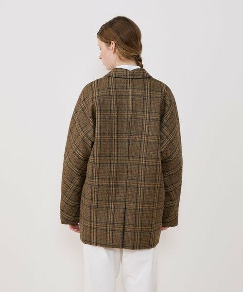 TOMORROWLAND / トゥモローランド その他アウター | チェビオットツイード ドルマンスリーブコート | 詳細4