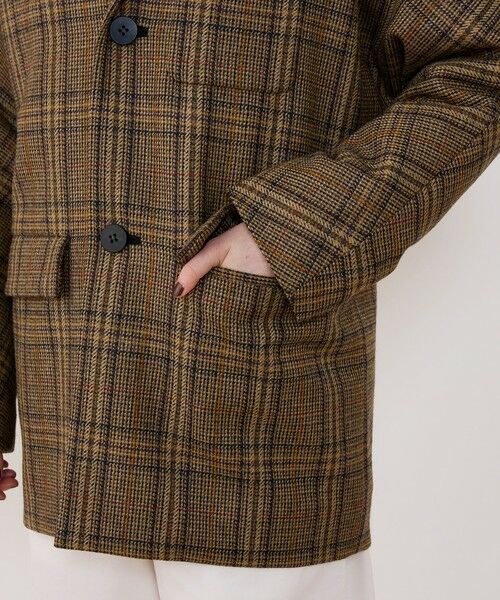 TOMORROWLAND / トゥモローランド その他アウター | チェビオットツイード ドルマンスリーブコート | 詳細7