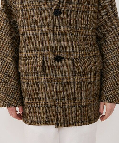 TOMORROWLAND / トゥモローランド その他アウター | チェビオットツイード ドルマンスリーブコート | 詳細8