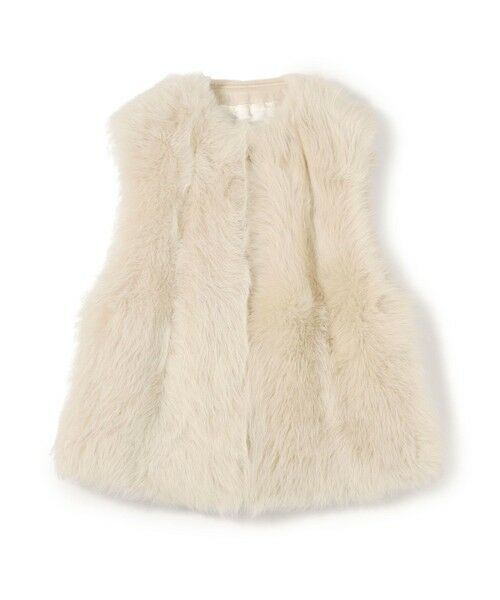 美品 TOMORROWLAND ファーベスト ライトアウター レディース 36 未使用品【TOMORROWLAND 】Ballsey プードルファー ベスト36