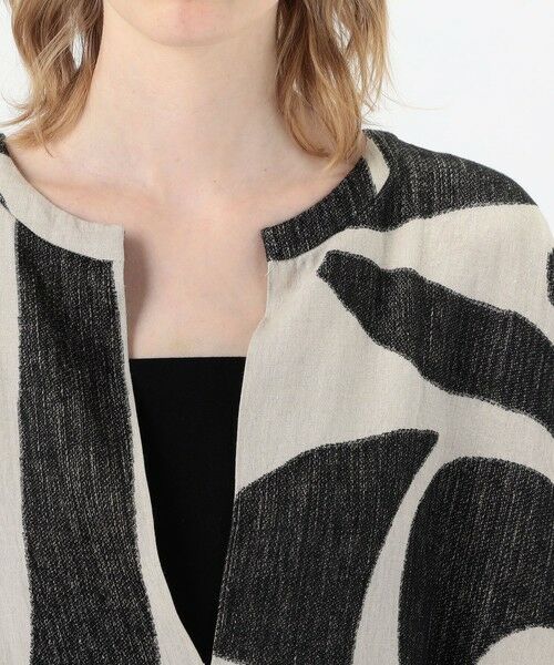 TOMORROWLAND / トゥモローランド ミニ丈・ひざ丈ワンピース | HAVERSACK リネンジャカード ワンピース | 詳細4