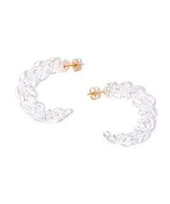 TOMORROWLAND / トゥモローランド ピアス・イヤリング | LEVENS JEWELS TWIST HOOP CLEAR ピアス