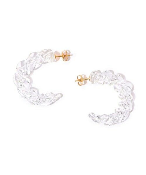 TOMORROWLAND / トゥモローランド ピアス・イヤリング | LEVENS JEWELS TWIST HOOP CLEAR ピアス | 詳細1