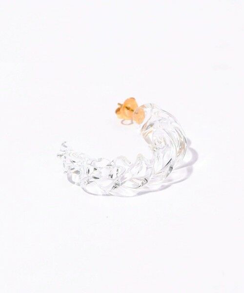 TOMORROWLAND / トゥモローランド ピアス・イヤリング | LEVENS JEWELS TWIST HOOP CLEAR ピアス | 詳細2