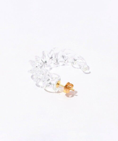 TOMORROWLAND / トゥモローランド ピアス・イヤリング | LEVENS JEWELS TWIST HOOP CLEAR ピアス | 詳細3