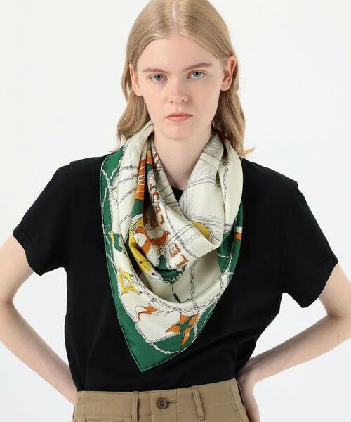 TOMORROWLAND / トゥモローランド バンダナ・スカーフ | manipuri BALLON シルクスカーフ | 詳細1