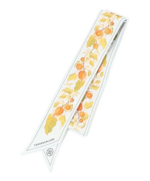 TAAKK 大判 フラワー スカーフ ホワイト 22ss BLURRED FLOWER SCARF 90cm ×90cm – TAAKK