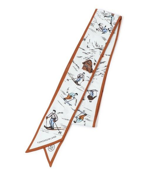 TOMORROWLAND/トゥモローランド Atelier TOMORROWLAND WINTER SPORTS BANDEAU シルクスカーフ 64 ライトブルー系 F