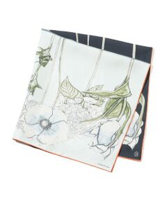 TOMORROWLAND / トゥモローランド バンダナ・スカーフ | Atelier TOMORROWLAND DOUBLE FLOWER シルクスカーフ