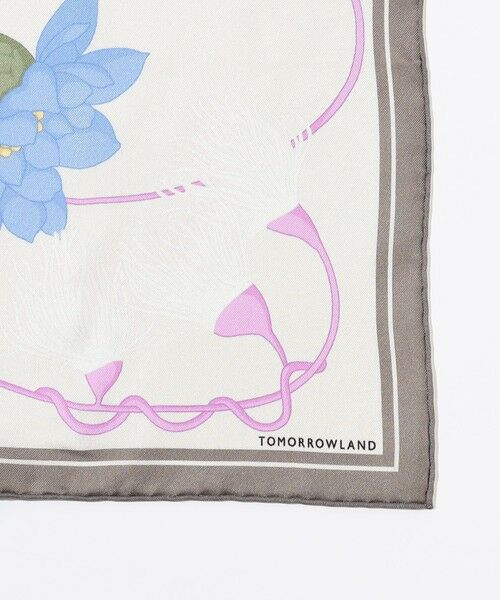 TOMORROWLAND / トゥモローランド バンダナ・スカーフ | Atelier TOMORROWLAND FLOWER シルクスカーフ | 詳細4