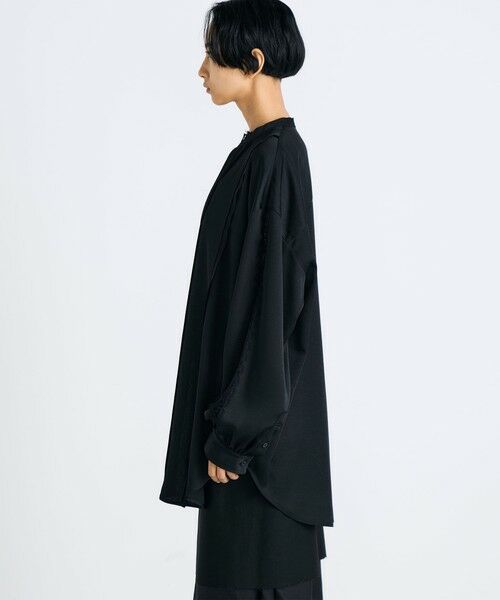 TOMORROWLAND / トゥモローランド シャツ・ブラウス | ジョーゼットレース オーバーサイズドシャツ | 詳細3