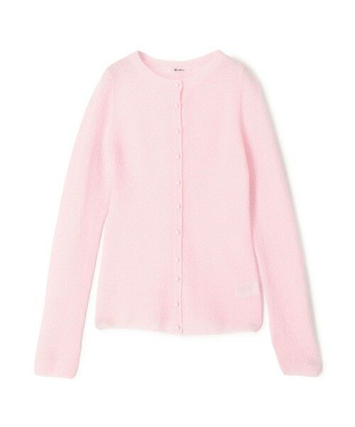 TOMORROWLAND / トゥモローランド カーディガン・ボレロ | モヘアシアー クルーネックカーディガン（31 ライトピンク）
