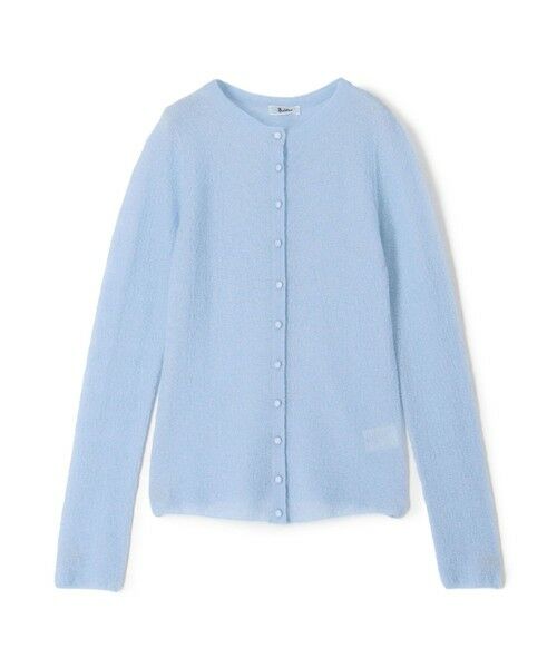 TOMORROWLAND / トゥモローランド カーディガン・ボレロ | モヘアシアー クルーネックカーディガン（61 ライトブルー）
