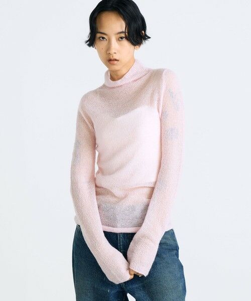TOMORROWLAND / トゥモローランド ニット・セーター | モヘアシアー ハイネックネックニット | 詳細2