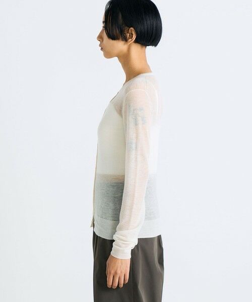 TOMORROWLAND / トゥモローランド カーディガン・ボレロ | カシミヤ シアー カーディガン | 詳細3