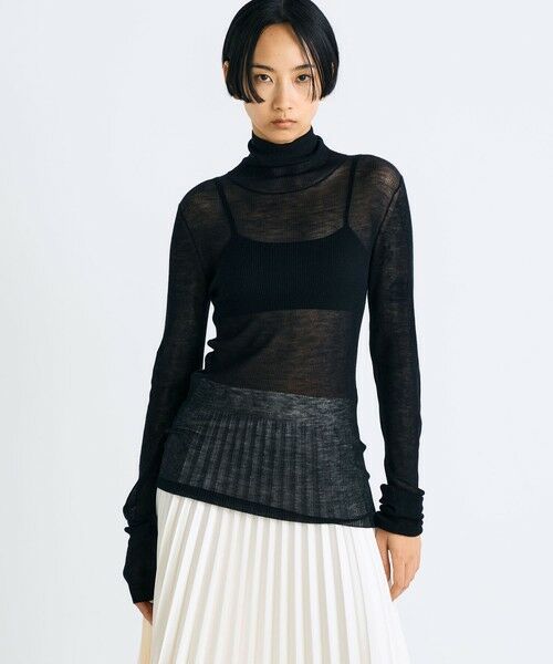 TOMORROWLAND / トゥモローランド ニット・セーター | カシミヤ シアー タートルネック ニット | 詳細2