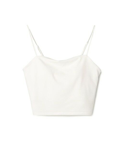 TOMORROWLAND / トゥモローランド キャミソール・チューブトップ | レーヨンナイロン クロップド ブラトップ(11 ホワイト)