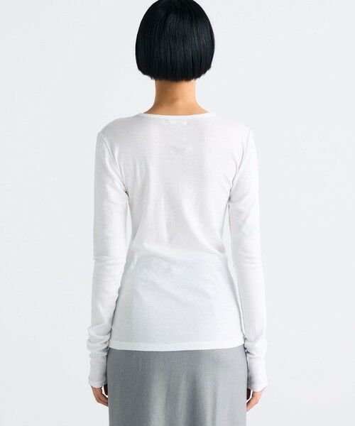 TOMORROWLAND / トゥモローランド カットソー（半袖以外） | コットンシルクフライス クルーネックトップ | 詳細4