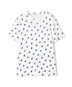 TOMORROWLAND / トゥモローランド Tシャツ | コットンモダールフライス フラワープリント Tシャツ
