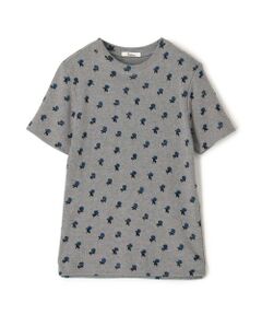 TOMORROWLAND / トゥモローランド Tシャツ | コットンモダールフライス フラワープリント Tシャツ