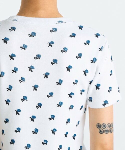 TOMORROWLAND / トゥモローランド Tシャツ | コットンモダールフライス フラワープリント Tシャツ | 詳細6