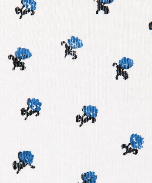 TOMORROWLAND / トゥモローランド Tシャツ | コットンモダールフライス フラワープリント Tシャツ | 詳細9