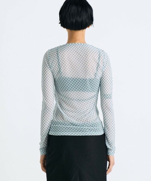 TOMORROWLAND / トゥモローランド カットソー（半袖以外） | シアープリント クルーネックトップ | 詳細4