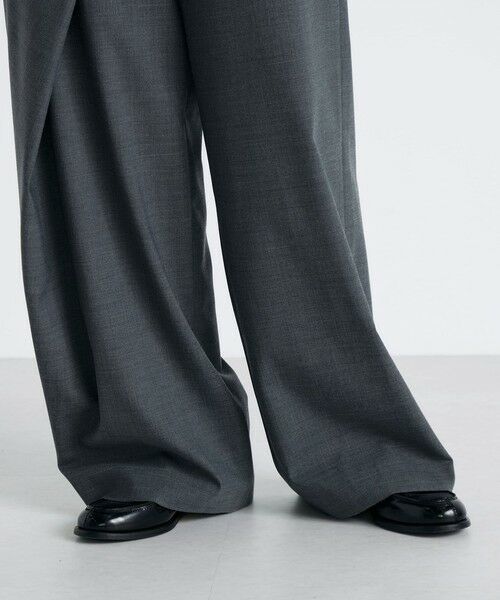 TOMORROWLAND / トゥモローランド スラックス・ドレスパンツ | Super140's ウールトロピカル ラップパンツ | 詳細7