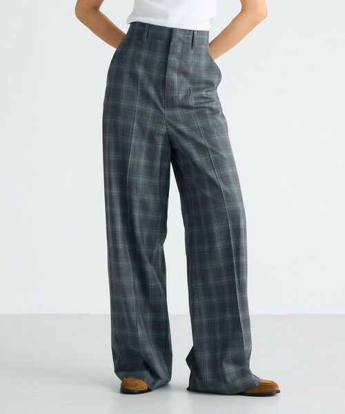 TOMORROWLAND / トゥモローランド スラックス・ドレスパンツ | Super140's ウールトロピカル チェックスラックス | 詳細2