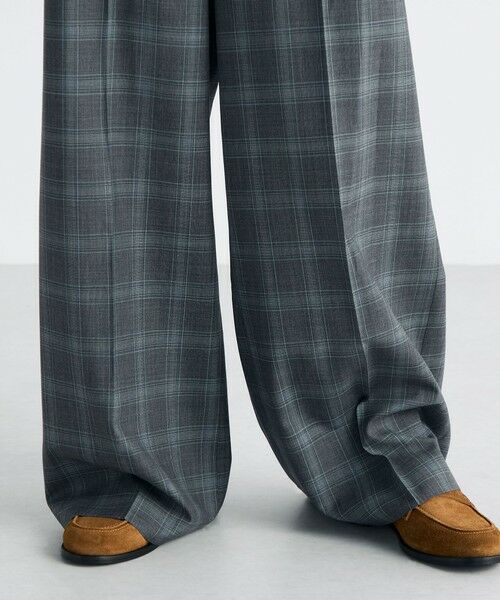 TOMORROWLAND / トゥモローランド スラックス・ドレスパンツ | Super140's ウールトロピカル チェックスラックス | 詳細8