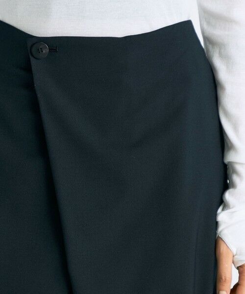 TOMORROWLAND / トゥモローランド ロング・マキシ丈スカート | Super140's ウールトロピカル ラップスカート | 詳細5