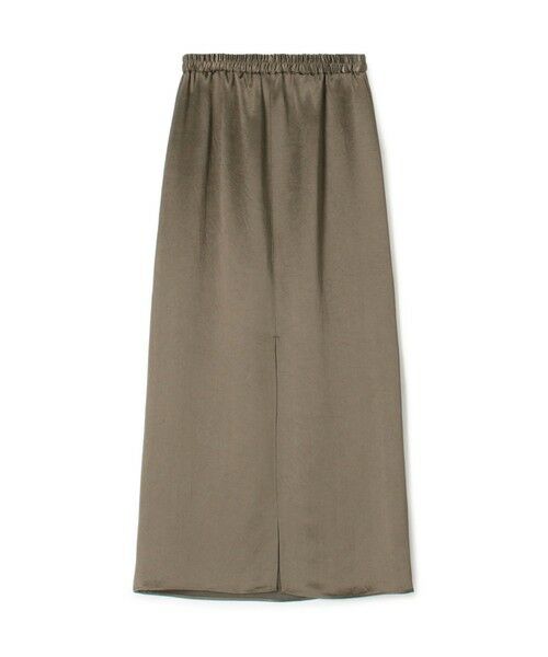TOMORROWLAND / トゥモローランド ロング・マキシ丈スカート | ワッシャーサテン ペンシルスカート(57 カーキ)