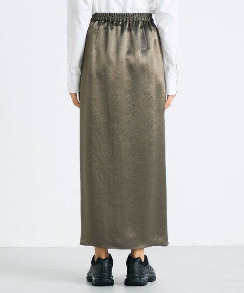 TOMORROWLAND / トゥモローランド ロング・マキシ丈スカート | ワッシャーサテン ペンシルスカート | 詳細4