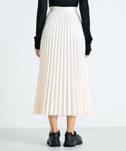 TOMORROWLAND / トゥモローランド ロング・マキシ丈スカート | エンボスサテン プリーツスカート | 詳細4